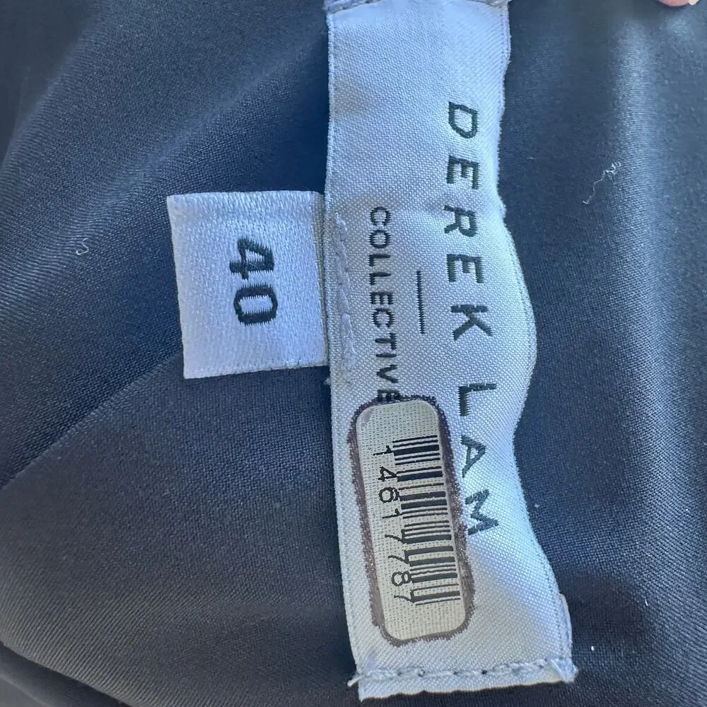 Derek Lam Metallic Silver Mini Dress SIZE 4 Cocktail Party Pleated Designer $450 - Picture 10 of 10